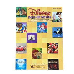 Disney Mega-Hit Movies Sheet Music 38 Contemp. Classics Easy Piano Hal Leonard